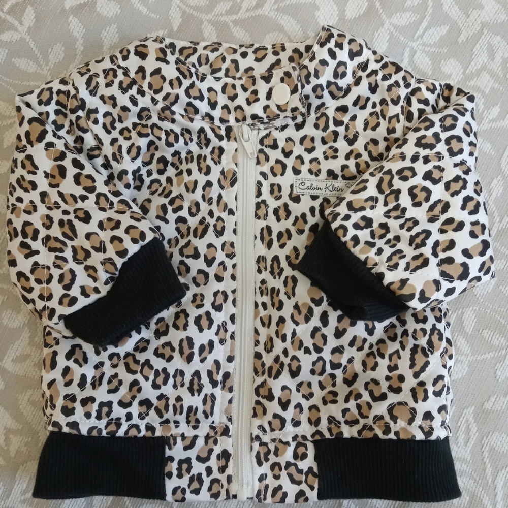 Infant Jacket  Size 0-3 mo. Cute Cheetah Print!